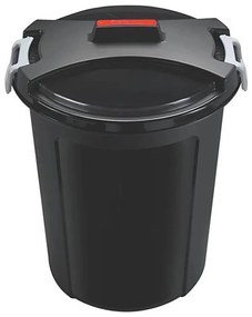Coș de gunoi HEIDRUN, 46 l, negru