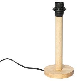Lampă de masă rustică din lemn fără abajur - Mels