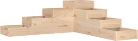 vidaXL Jardinieră de grădină cu 4 niveluri, 106x104,5x36 cm, lemn masiv de pin