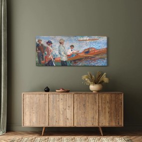 Tablou - Auguste Renoir, Oarsmen at Chatou, reproducere (120x50 cm)