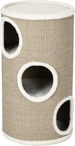 PawHut Ansamblu pentru pisici, Turn din Sisal pentru animale de companie cu planforme cu invelis moale | Aosom Romania