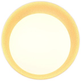 Plafonieră albă/maro deschis LED ø 45 cm Aleta – Trio