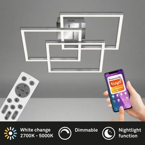 Lustră LED dimabilă aplicată FRAME LED/40W/230V Wi-Fi Tuya Brilo + telecomandă
