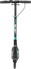 Trotineta din aluminiu NOVOKIDS™ Spooky Scooter, Frana de mana, Maxim 100 kg, Functie Super Brake, Maner reglabil pe inaltime, Diametru roata 200 mm,