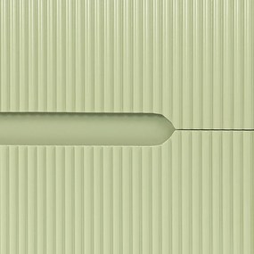 Trent 120 dulap de baie inferior cu chiuvetă ceramică 4 sertare, verde deschis