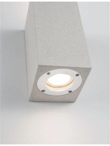 Aplica perete moderna de exterior cu iluminat ambiental IP65 FUENTO II alba