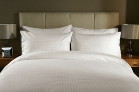 Lenjerie pat Jacquard Sateen Stripe Ivory 300TC