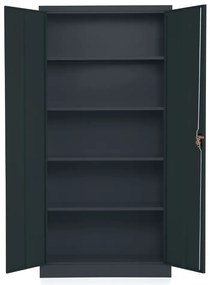 Dulap metalic universal, 90 x 40 x 185 cm, inchidere cilindrica, antracit - ral 7016