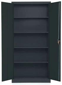Dulap metalic universal, 90 x 40 x 185 cm, inchidere cilindrica, antracit - ral 7016