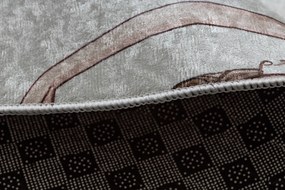 BAMBINO 61600 cerc covor lavabil Balerina, pentru copii anti-alunecare - cremă / roz