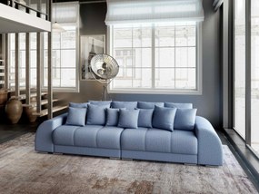 Canapea extensibilă dumonde cu 2 lăzi de depozitare si sezut confortabil din spuma high-density, Verona Enjoy Blue 310x100 cm