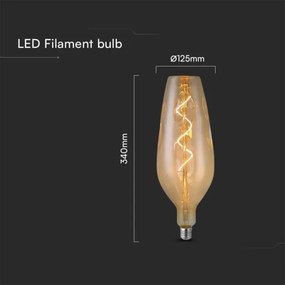 Bec LED FILAMENT B125 E27/4W/230V 2700K