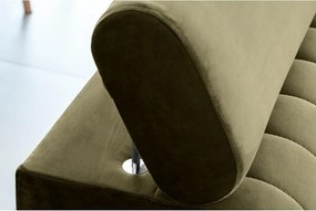 Canapea kaki extensibilă cu tapițerie din catifea 261 cm Laurence – ELTAP