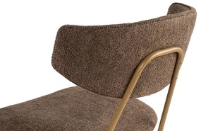 Set de scaune de sufragerie Nancy Brown and Gold, 2 buc.