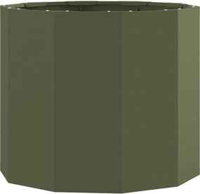 vidaXL Jardinieră Verde măsliniu 60 x 60 x 50 cm Oțel