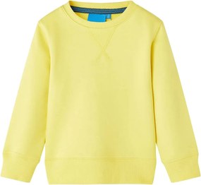 vidaXL Hanorac pentru copii, galben deschis, 116