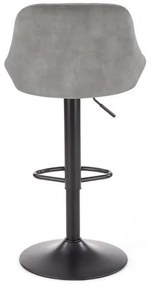Scaun de bar H101 velvet gri