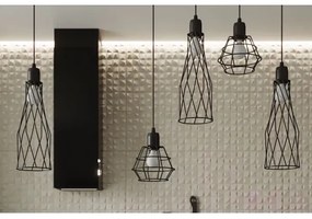 Lustră pe cablu Sollux SL.1167 SUBA 4xE27/15W/230V negru