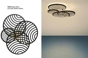 Plafoniera LED design modern COLLAGE 60W neagra