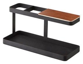 Suport multifuncțional YAMAZAKI Tower Desk Bar, negru