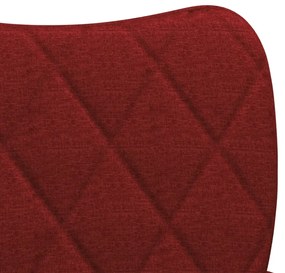 Scaune de bucatarie, 2 buc., rosu vin, material textil 2, Bordo