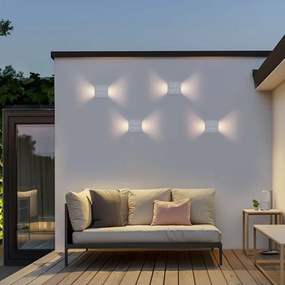 Immax 08521L - Aplica LED pentru exterior LUXLINE 6W/230V 3000K IP54 albă
