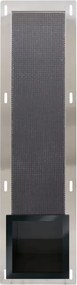 Raft incastrat pentru hartie igienica Balneo Wall-Box negru periat