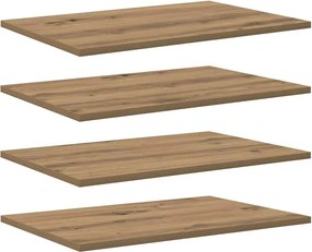 vidaXL Raft pentru cărți 4 pcs Maro 60 x 40 x 1,5 cm Lemn compozit