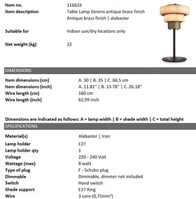 Lampa de masa design LUX Zereno