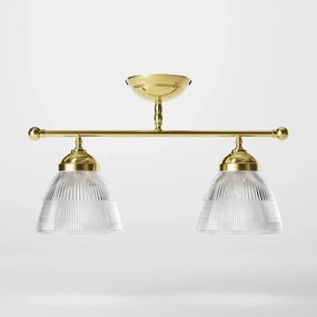 Lustra stil neoclasic din alama si sticla Elide