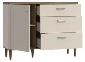 Comodă cu sertare VIRO, maro/bej