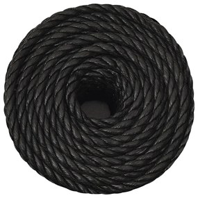 Franghie de lucru, negru, 12 mm, 25 m, polipropilena 1, Negru, 25 m, 12 mm