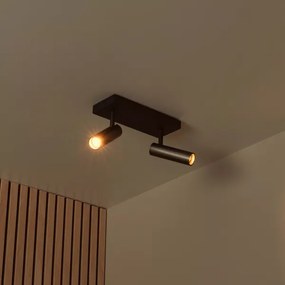 Lucide GRADO 22974/02/15 - Spot 2xGU10/8W/230V negru/maro