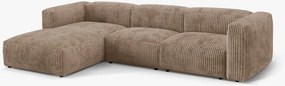 Coltar modular Martina corduroy Tilia L332 cm