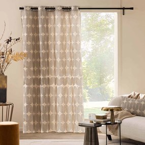 Draperie neagră-bej 140x240 cm Ondine – douceur d'intérieur