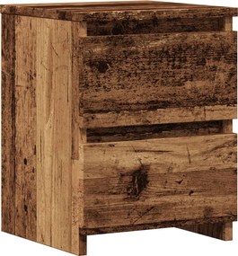 vidaXL Noptieră, lemn învechit, 30 x 30 x 40 cm, lemn prelucrat