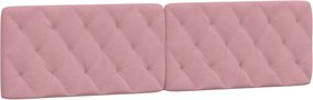 vidaXL Pernă tăblie de pat, roz, 200 cm, catifea