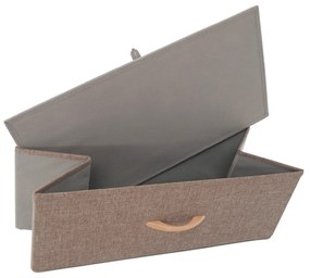 Comodă cu sertare din material textil HAZEL TIP 2,maro, M