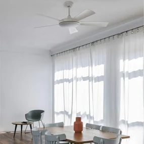 Lustra LED cu Ventilator si telecomanda design modern SAONA alb