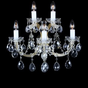 Aplica de perete Maria Theresa cu 5 brate, cristal Bohemia N24 001/05/1