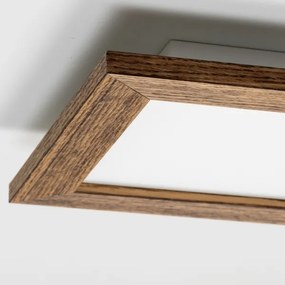 Plafonieră LED Brilagi SLIMFRAME WOOD LED/25W/230V 34x34 cm maro