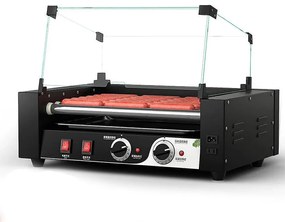 Aparat de prajit-incalzit crenvursti cu role pentru preparare HOT DOG