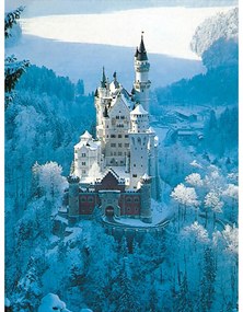 RAVENSBURGER - PUZZLE CASTELUL NEUSCHWANSTEIN IARNA 1500 PIESE DESIGN NOU - RAVENSBURGER (RVSPA00704)