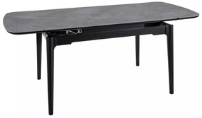 Masa extensibila Sento gri/negru L120-180xl80 cm