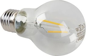 Set de 5 becuri LED E27 A60 Transparent 2W 180lm 2700K