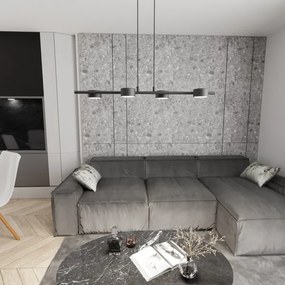 Lustră pe cablu SORA 4xGX53/12W/230V negru