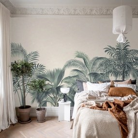Fototapet, Retro Jungle, Turquoise, Rebel Walls