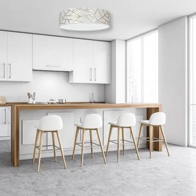 Plafonieră ZIGGY 3xE27/60W/230V albă/aurie