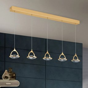 Lustra LED suspendata cu cristal K9 design lux MOON 5L