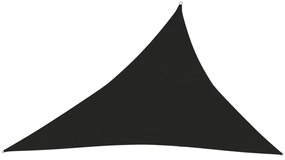 Pânză parasolar, negru, 4x5x6,8 m, hdpe, 160 g/m²